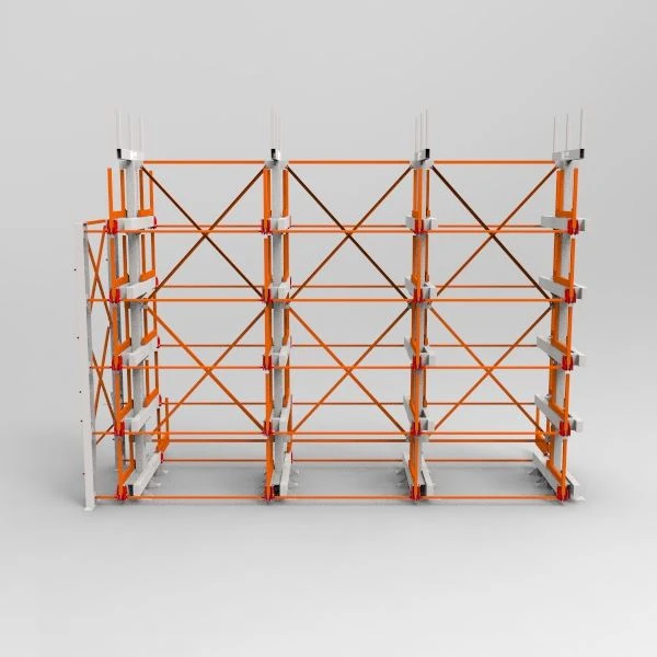 5 Level Roll Out Cantilever Rack